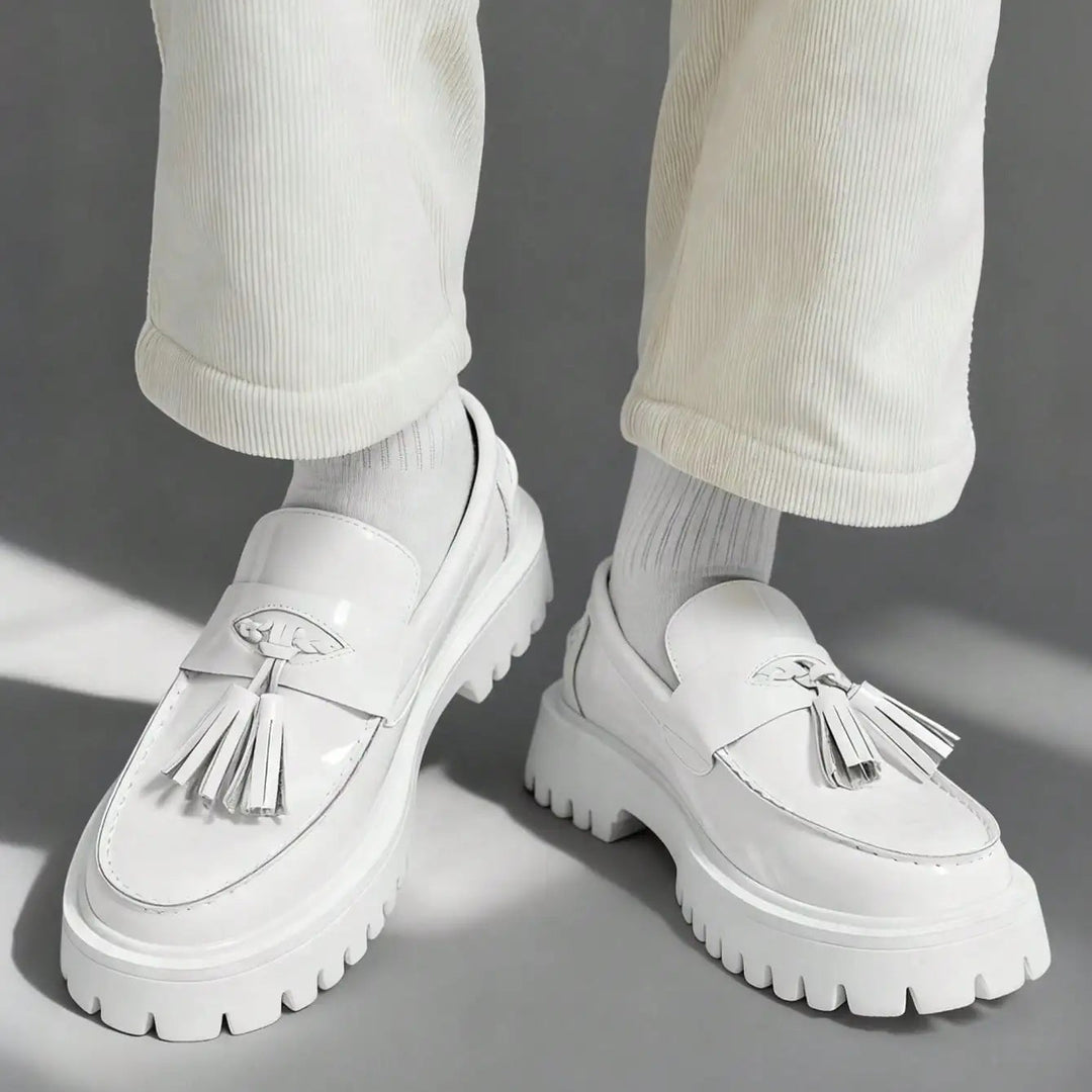 Monaco Leather Tassel Loafers