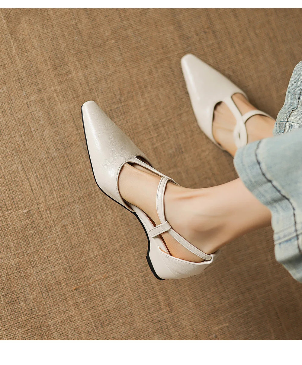 Celestine Pointed Mary Jane Heels