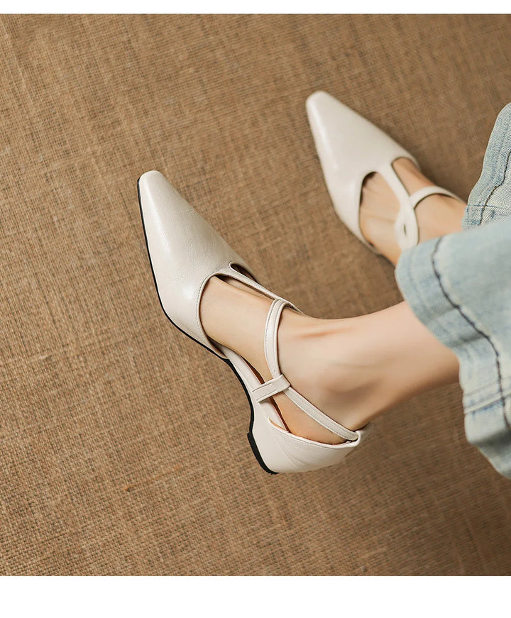 Celestine Pointed Mary Jane Heels