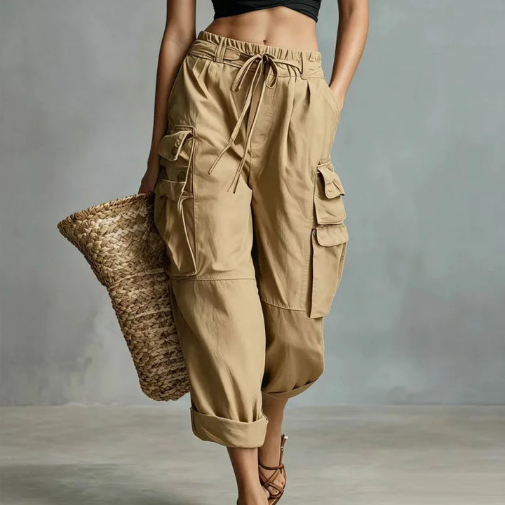 Quinn Relaxed Drawstring Cargo Pants