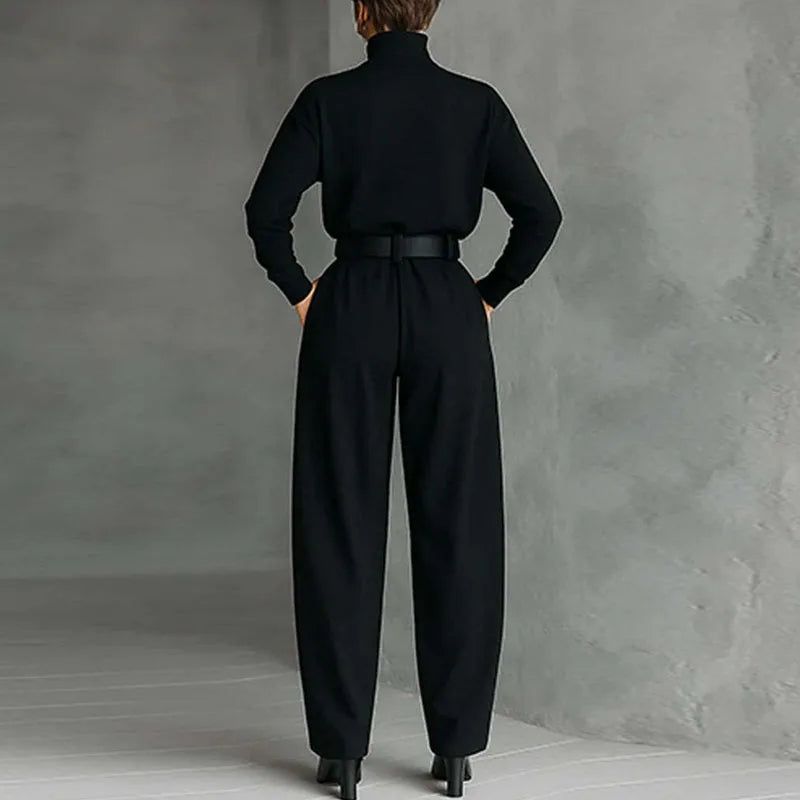 Adeline Elegant Turtleneck Pant Set