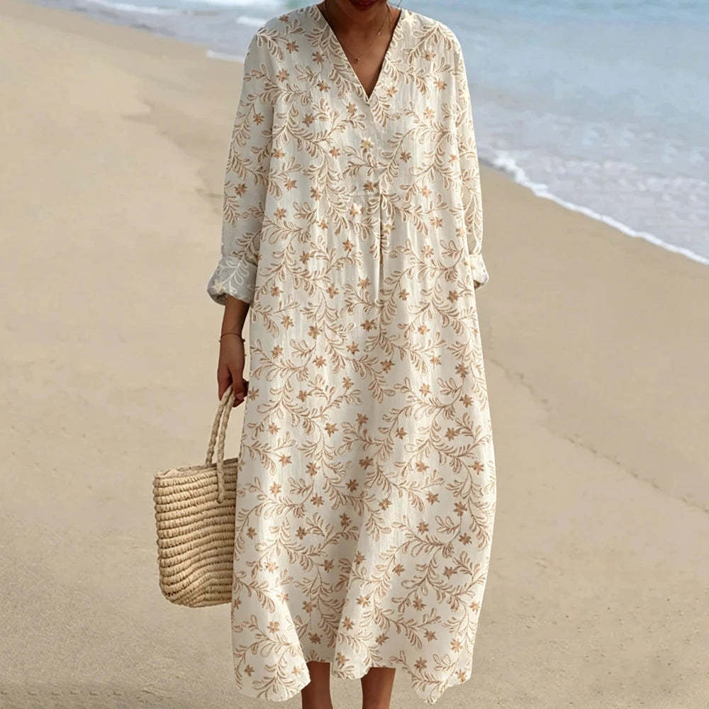 Margaux Boho Print Maxi Dress