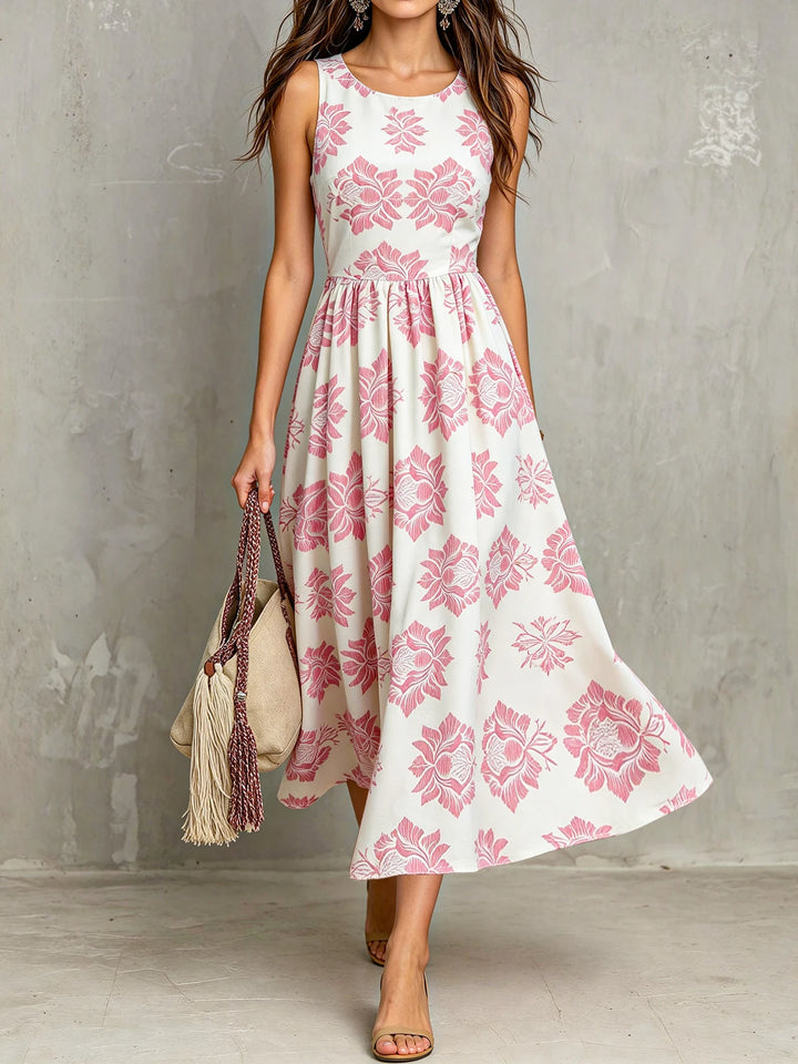 Lexi Vintage Floral Midi Dress