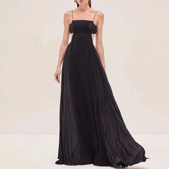 Aureline Flowy Pleated Wedding Guest Dress