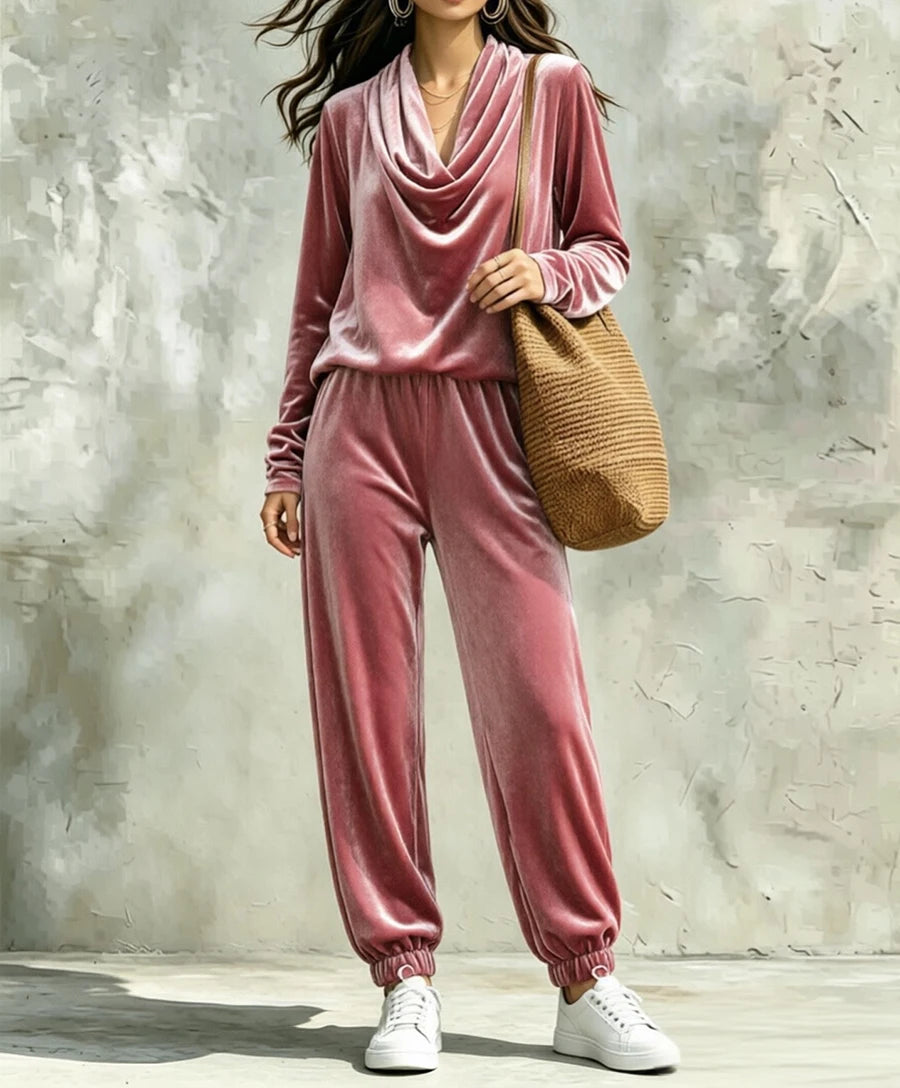 Elodie Cowl Neck Pant Set