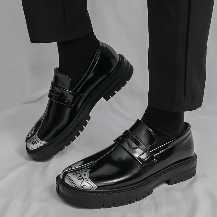 Obsidian Tabi Leather Loafer