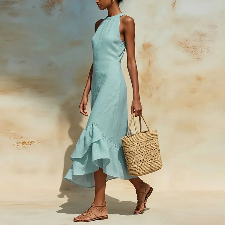 Celeste Halter Neck Maxi Dress