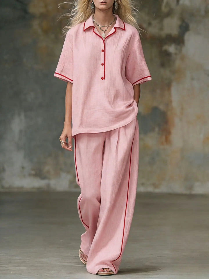 Naomi Relaxed Wide Leg Pant Set