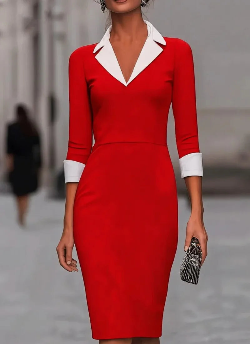 Vivienne Flattering Fit Midi Dress