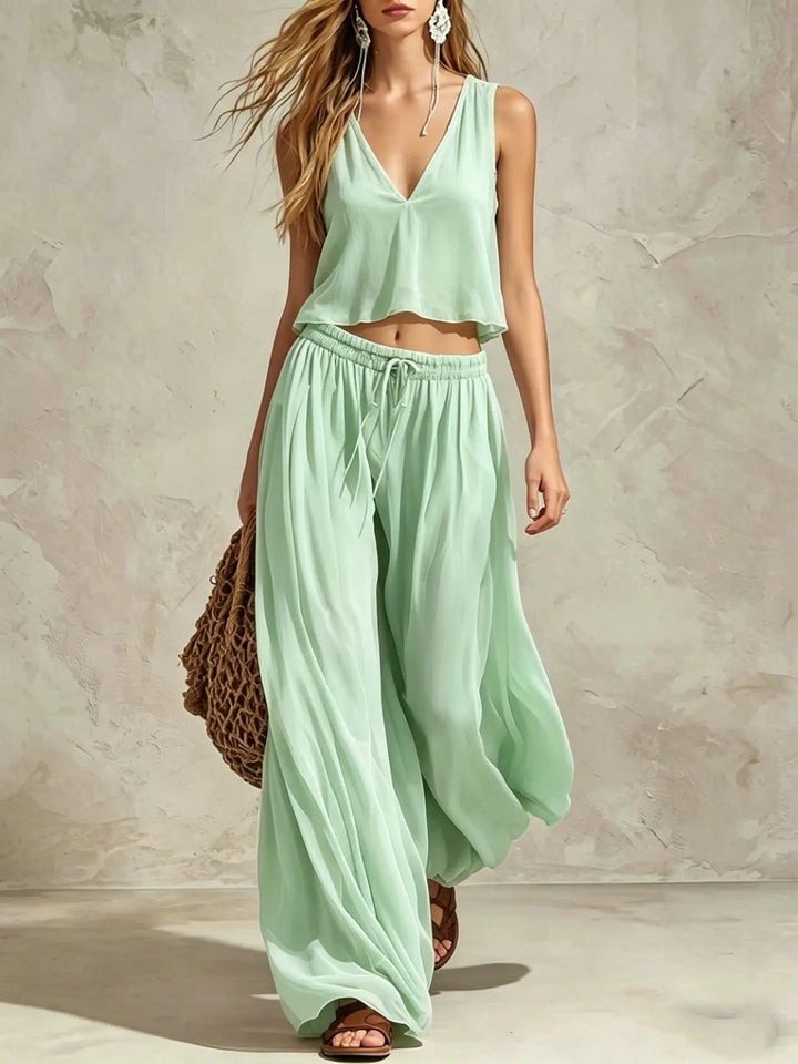Briana Wide Leg TwoPiece Set