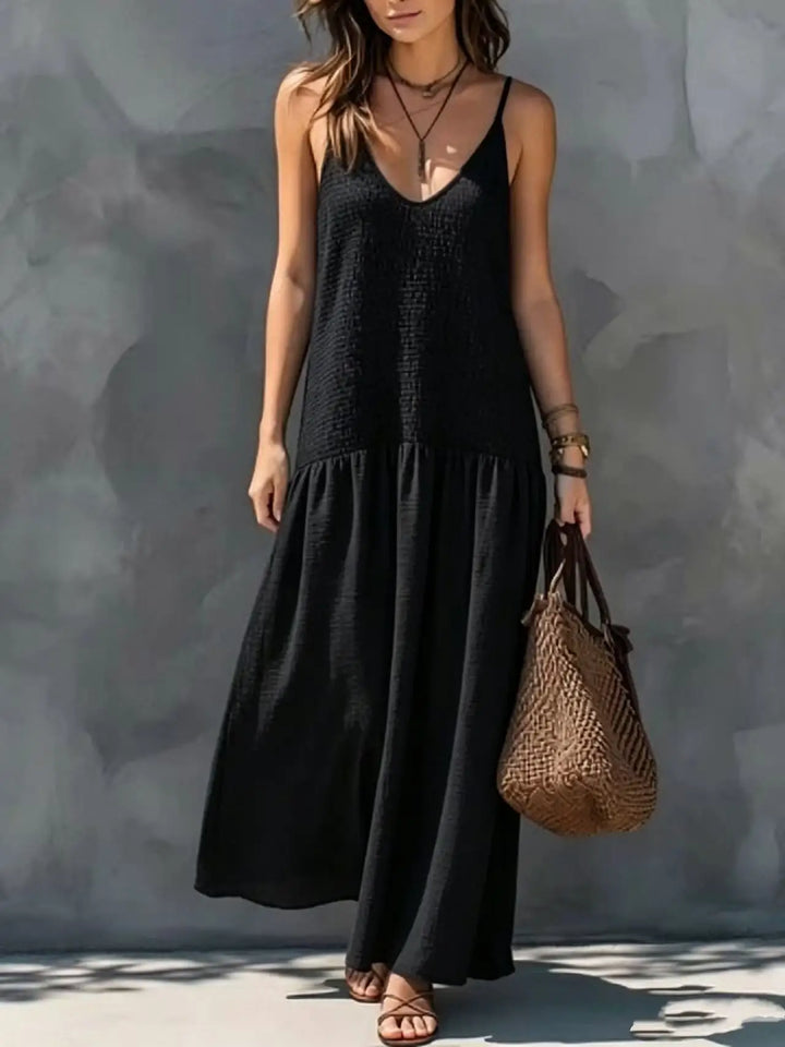 Solene Sophisticated Boho Maxi Dress