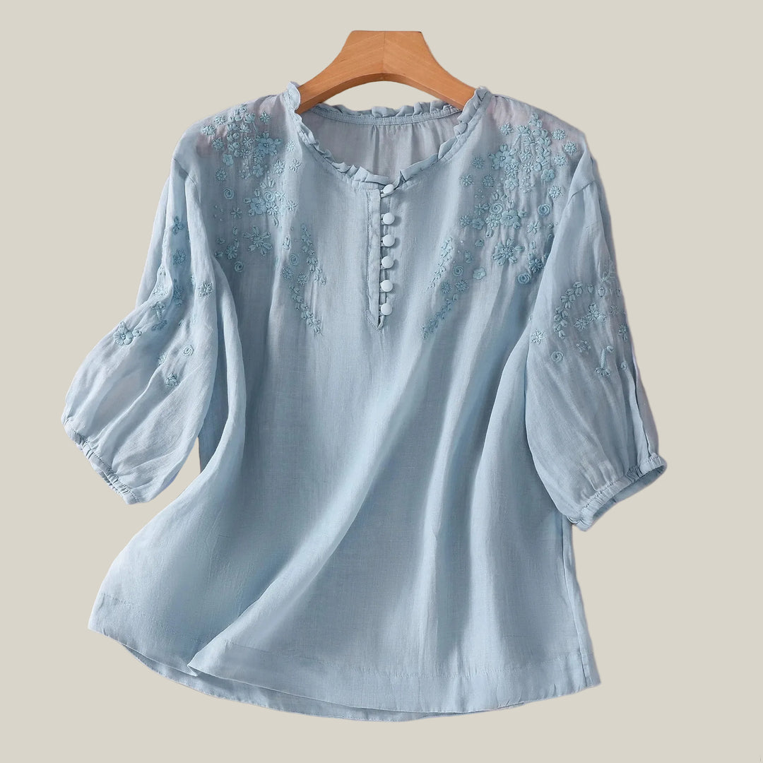 Whitney Floral Embroidered Blouse