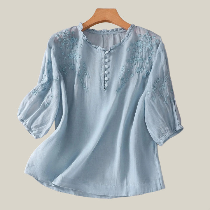 Whitney Floral Embroidered Blouse