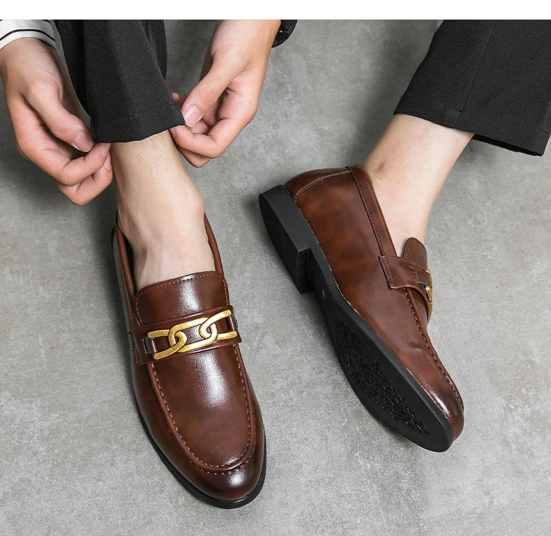 Owen Leather Dress Loafers
