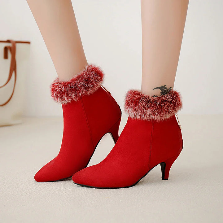 Selene Fur Ankle Boots