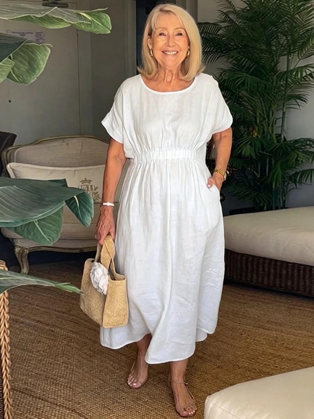 Peyton Casual Relaxed Midi Dress