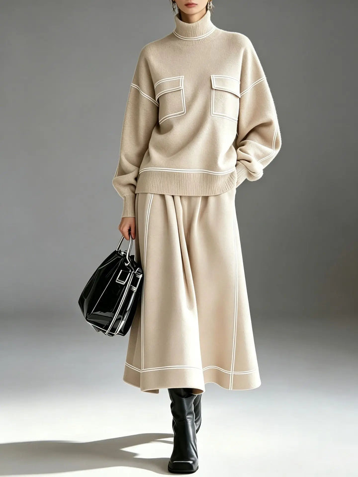 Maren Turtleneck Skirt Set