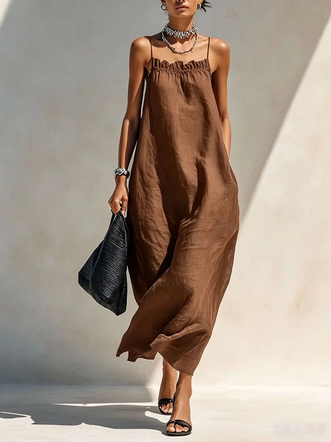 Laura Linen Summer Maxi Dress