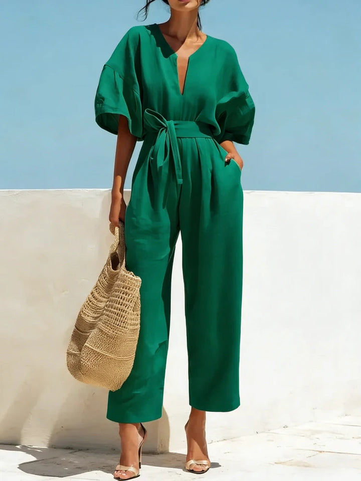 Zalira Summer Linen Jumpsuit