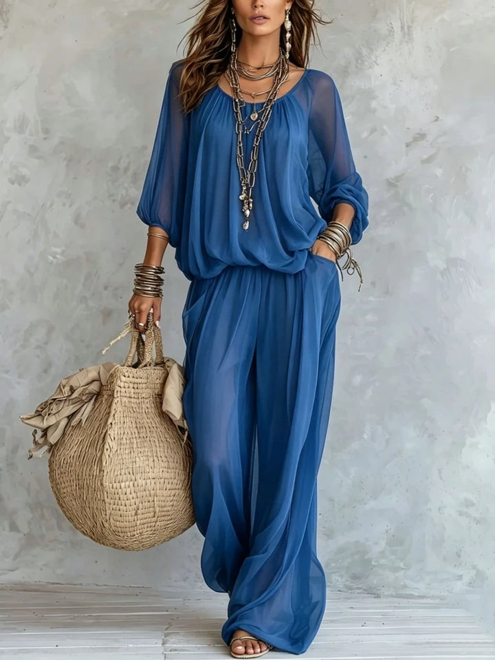 Alessia Wide Leg Two-Piece Set