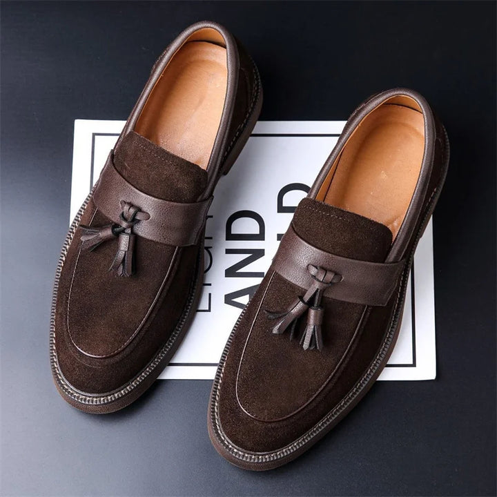 Damian Leather Tassel Loafers