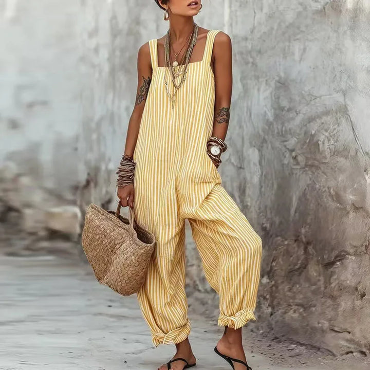 Addie Striped Wide Leg Jumpsuit