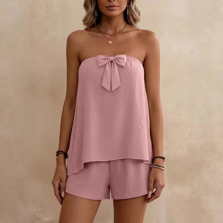 Noelle Strapless Summer Co-Ord Set