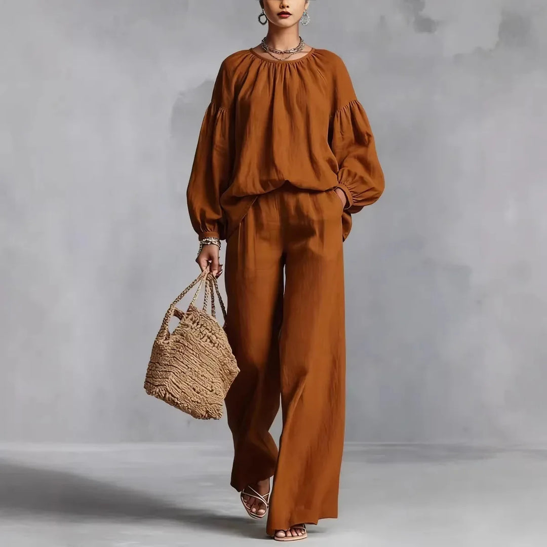 Cressida Lantern Sleeve Trouser Set