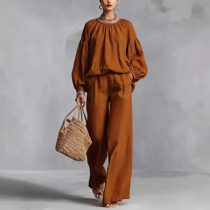 Cressida Lantern Sleeve Trouser Set