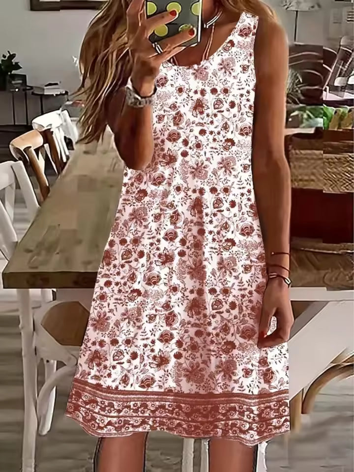 Sasha Casual Floral Mini Dress