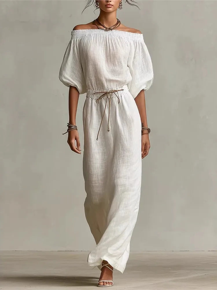 Lennox Off Shoulder Maxi Dress
