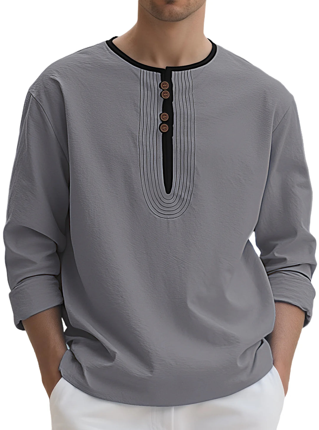 Holden Long Sleeve Henley Shirt