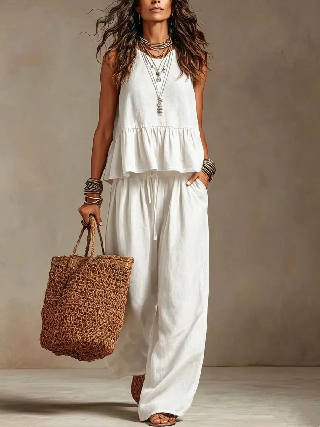 Jillian Ruffle Everyday Matching Set