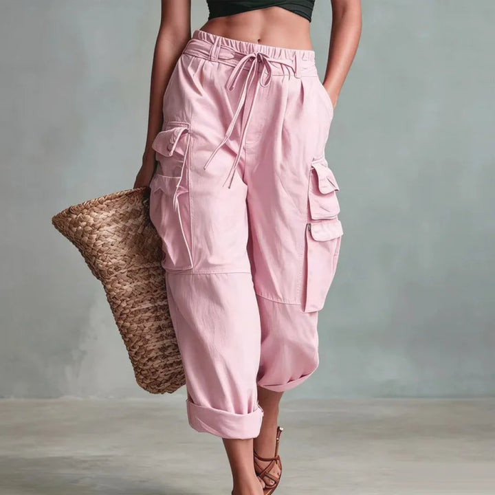 Quinn Relaxed Drawstring Cargo Pants