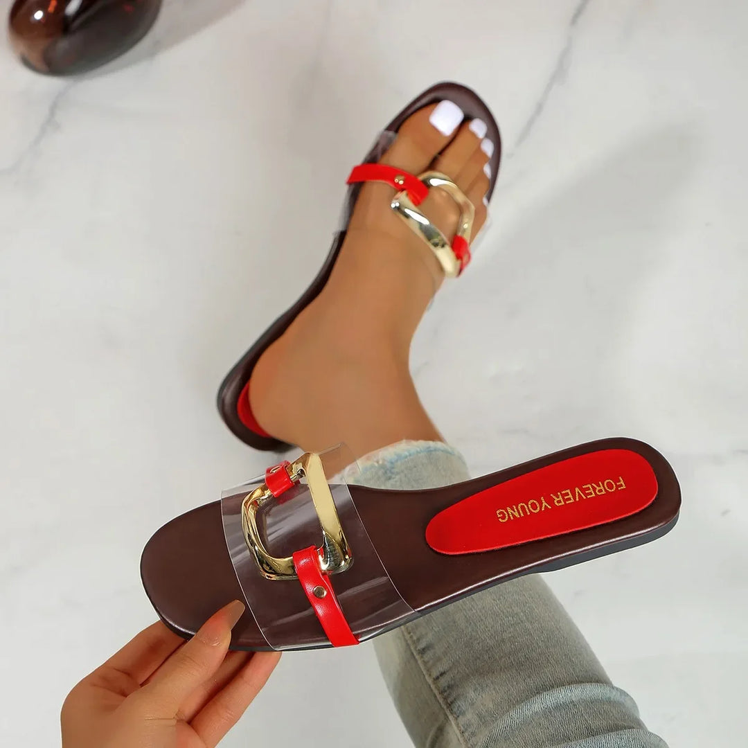 Gemma Metallic Strap Stylish Sandals