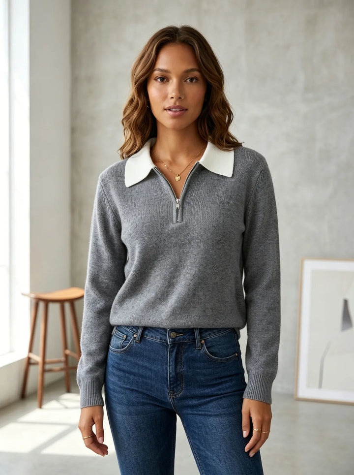 Avery Soft Comfort Polo Sweater