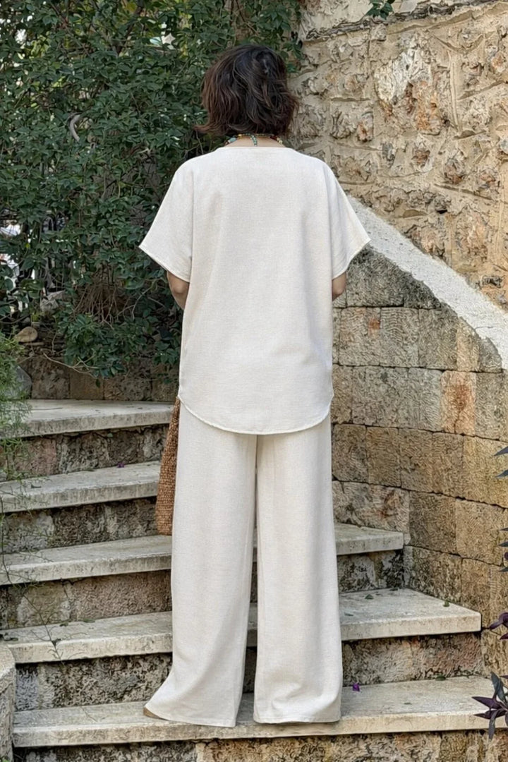 Laurel Asymmetrical Trouser Set