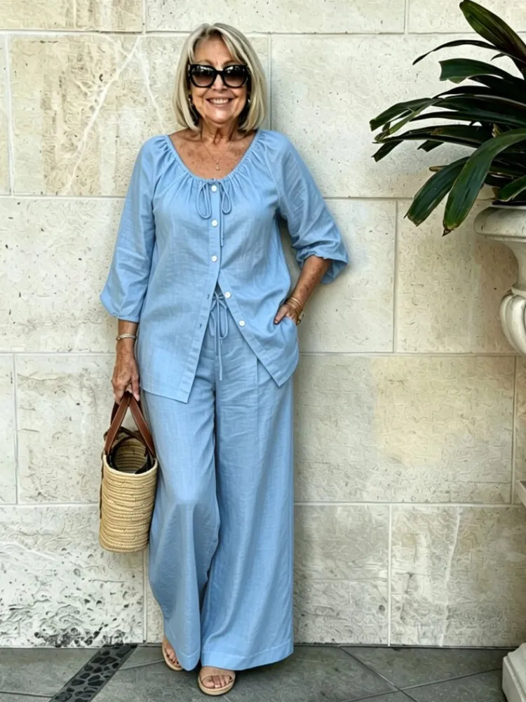 Maeve Summer Relaxed Matching Set