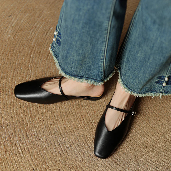 Celeste Genuine Leather Mules