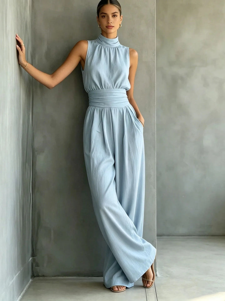 Angeline Sleeveless Wide Leg Jumpsuit