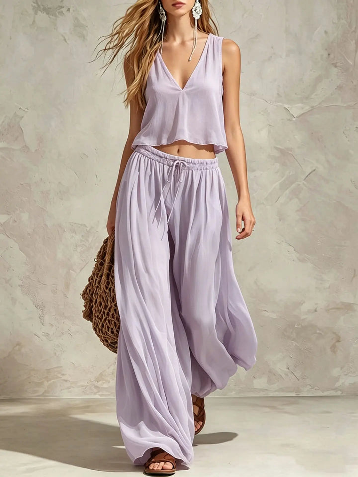 Briana Wide Leg TwoPiece Set