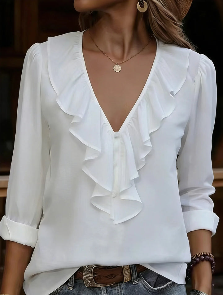 Nicole Boho Ruffle Blouse