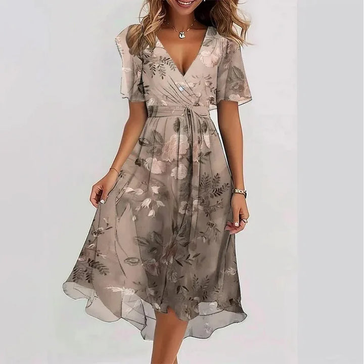 Maren Flowy Floral Midi Dress