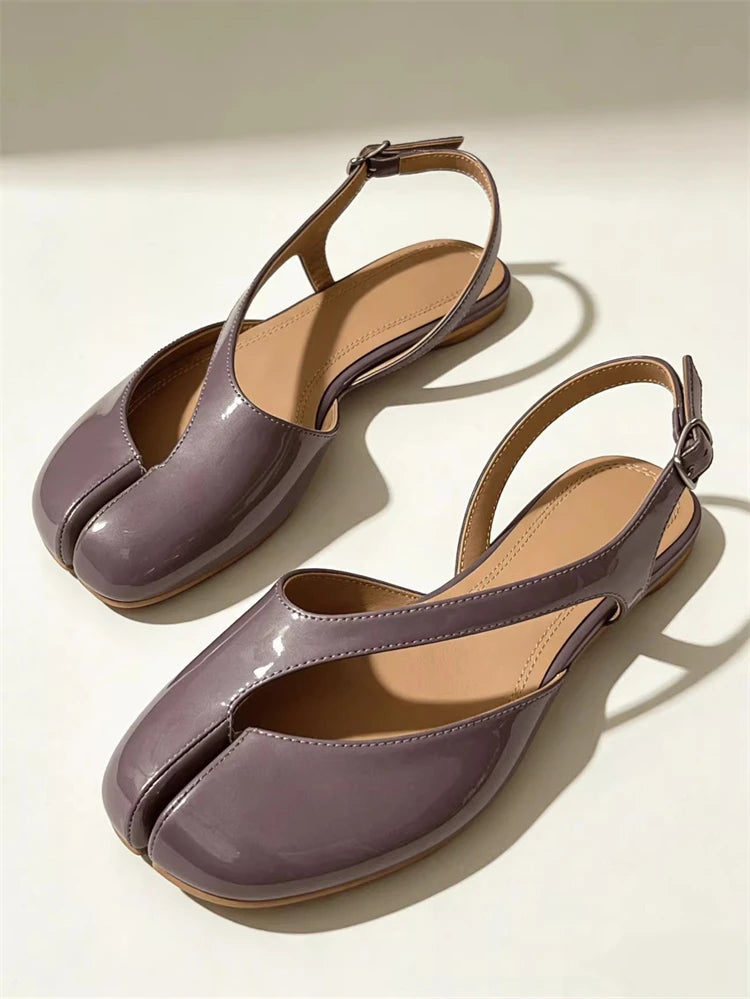 Rosalind Split Toe Slingback Flats
