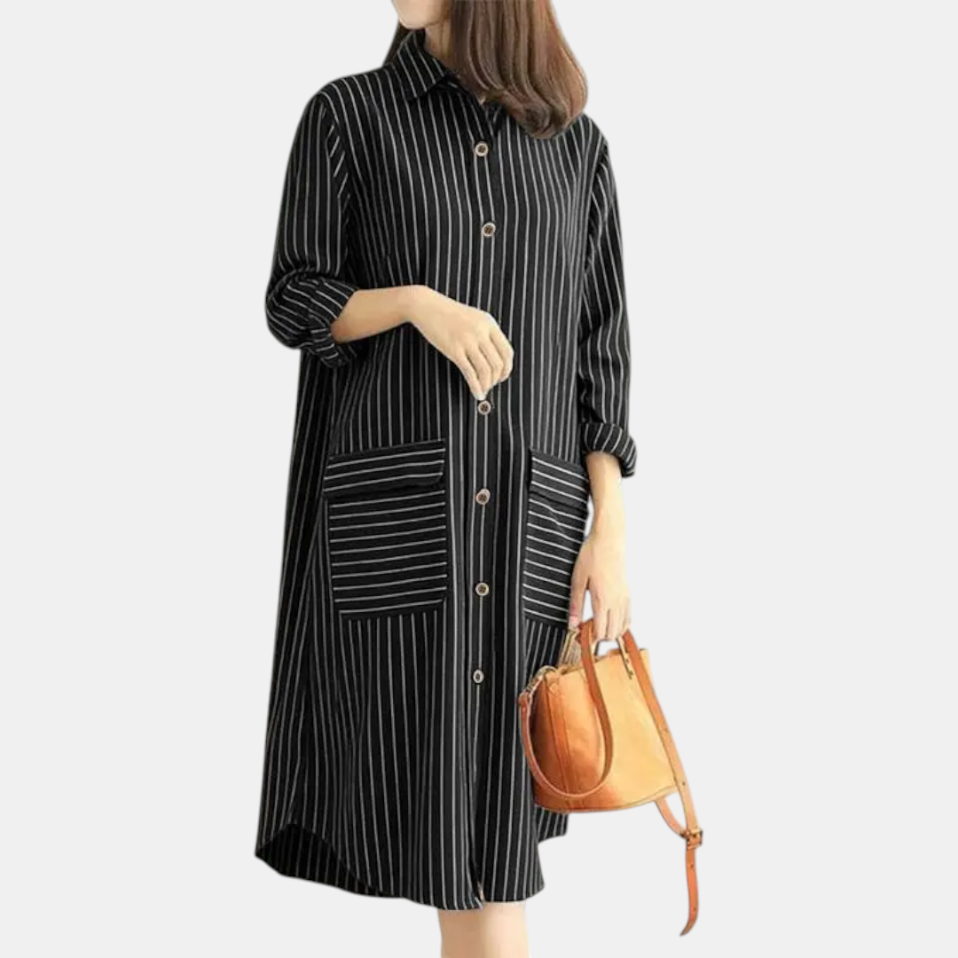 Georgina Button Front Midi Dress