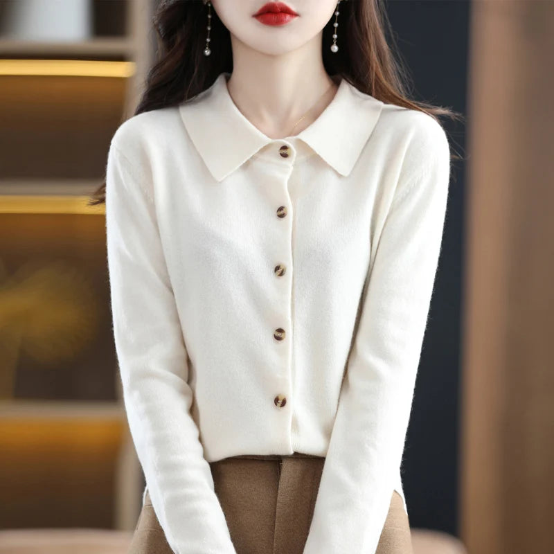 Wren Polo Button Front Cardigan