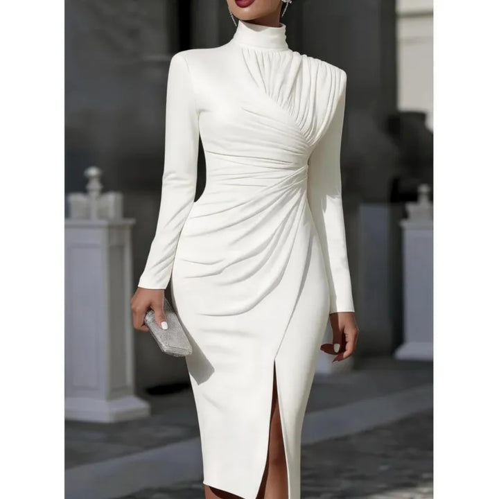 Celia Ruched Midi Dress