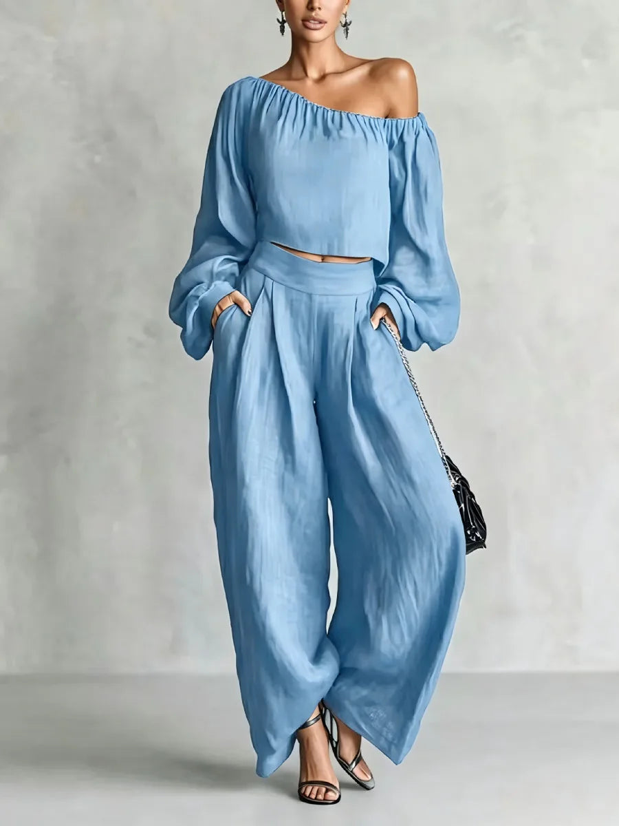 Lyra Off Shoulder Trouser Set
