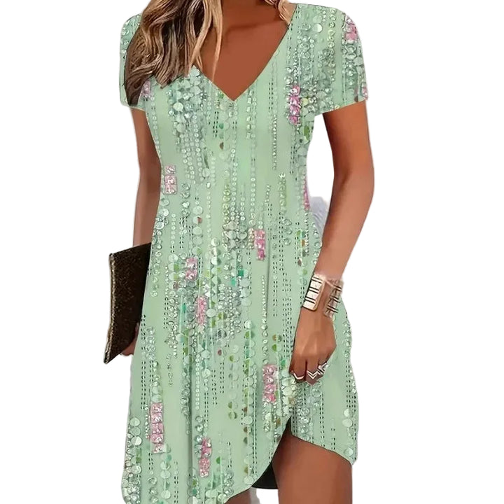 Lucienne Floral A Line Mini Dress