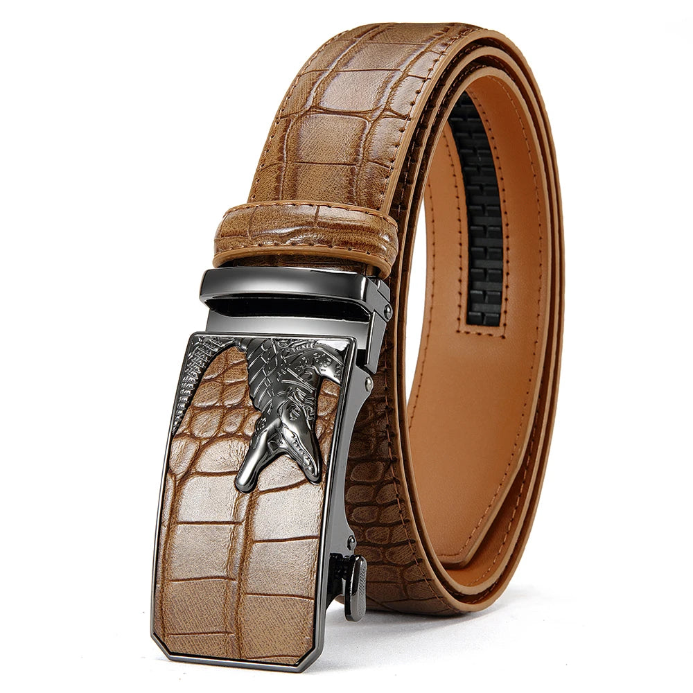 Graham Buckle Business Leather Belt